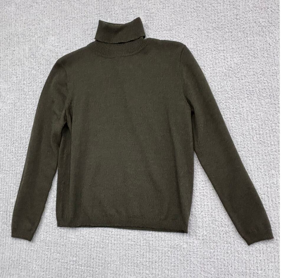 Pendleton Women's Green Merino Wool Turtleneck Sweater Size S #79598